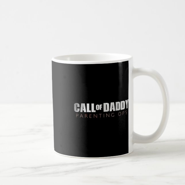 Vater-Ruf von Daddy Elterning Ops Geschenk Kaffeetasse (Rechts)