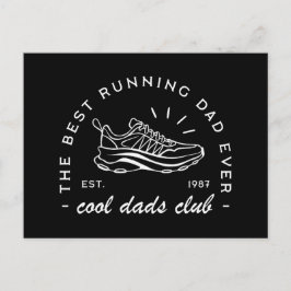 Vater-Run-Club Marathonläuferin Sportästhetik Feiertagspostkarte