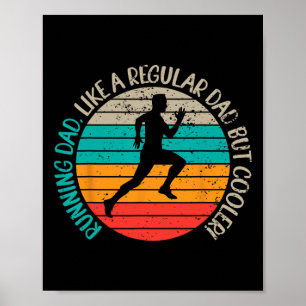 Vater S Biathlon-Runner-Marathon für Väter Poster