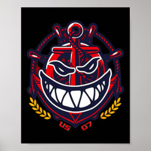 Vater &#; s Day Daddy Shark Family Poster