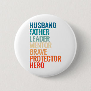 Vater S für Männer Vintager Mann Retro Daddy Vathe Button