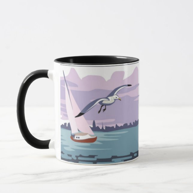 "VATER" Sailboat Ringer Tasse (Links)