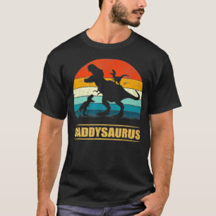 Vater Saurus Daddy Dinosaur T Re 2 Kinder Familie T-Shirt