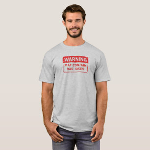 Vater scherzt der warnende beunruhigte Aufkleber T-Shirt