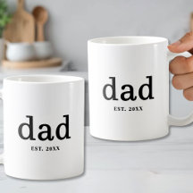 Vater Schwarz Weiß Personalisierter Vater