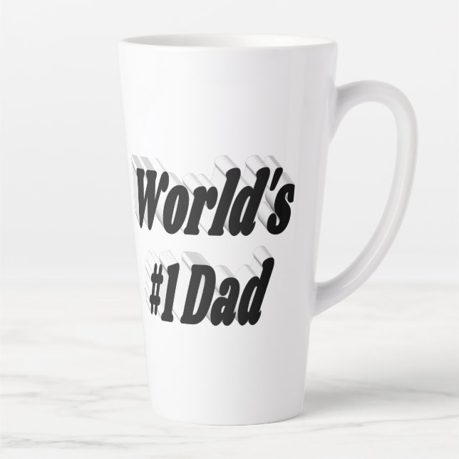 Vater schwarzer Text Milchtasse (Rechts)