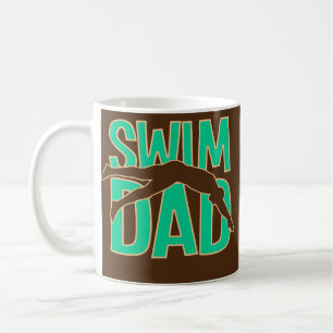 Vater Schwimmen Männer Kaffeetasse