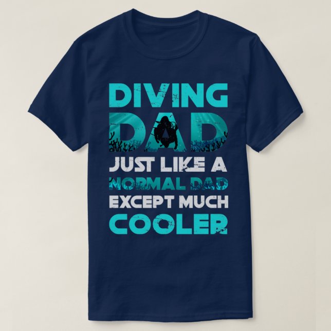 Vater Scuba Diver T-Shirt (Design vorne)