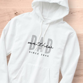 Vater seit 20XX Moderne, einfache Preppy Hoodie