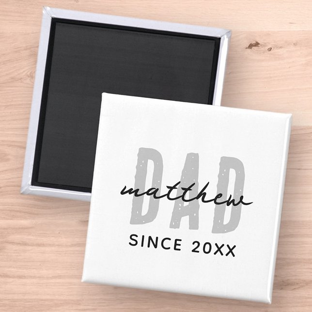 Vater seit 20XX Moderne, einfache Preppy Magnet (Von Creator hochgeladen)