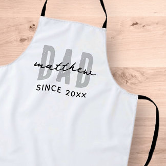 Vater seit 20XX Moderne, einfache Preppy Schürze