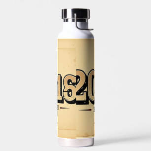 Vater Seit [Jahr] - Fettdruck Vintage Typografie W Trinkflasche