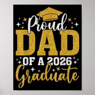 Vater Senior 2026 stolzer Vater eines Absolventen Poster