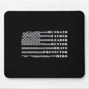 Vater Shirts für Männer Vintag Husnd Retro Daddy F Mousepad