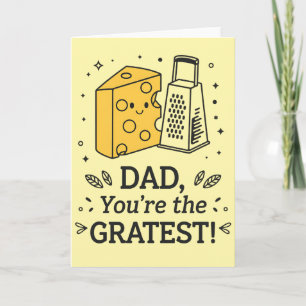 Vater Sie sind der gröbste Käse Funny Vatertag Karte
