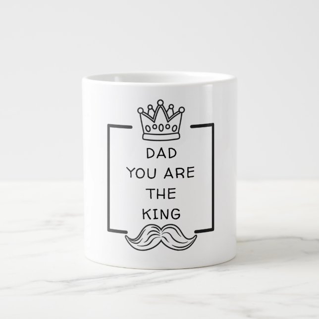 Vater Sie sind die King-Tasse Jumbo-Tasse (Vorderseite)