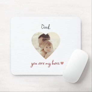 Vater Sie sind mein Held Personalisierte Mousepad 
