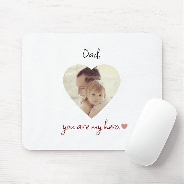 Vater Sie sind mein Held Personalisierte Mousepad  (Mit Mouse)