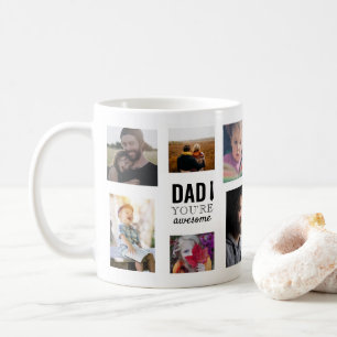 Vater Sie sind phantastisch Multi-Foto Collage ben Kaffeetasse