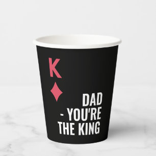 Vater Sie sind The King Poker Games Vathers Day Pa Pappbecher