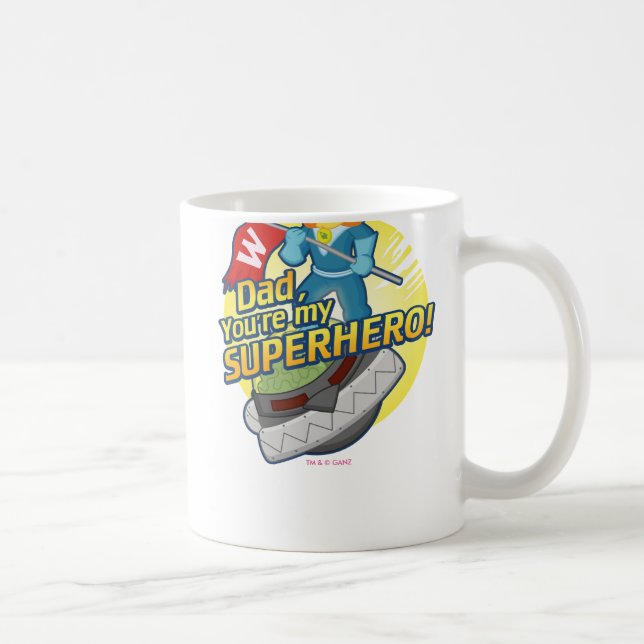 Vater, sind Sie mein Superhero Tasse (Rechts)