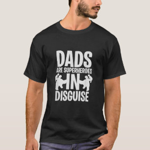 Vater sind Superhelden in verdeckter, feiner Aussa T-Shirt