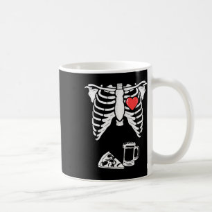 Vater Skeleton Halloween Beer Pizza Fun Pregnancy Kaffeetasse