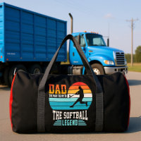Vater Softball-Legende Retro-Sonnenuntergang
