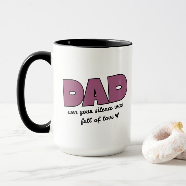 Vater sogar Ihr Schweigen | Kombinations Tasse (Mit Donut)