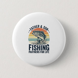Vater-Sohn-Angelfreunde Vintage-Bass-Shirt_1 Button