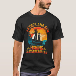 Vater & Sohn Angelpartner fürs Leben Vatertag T-Shirt