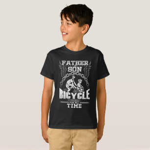 Vater-Sohn-Fahrrad T-Shirt