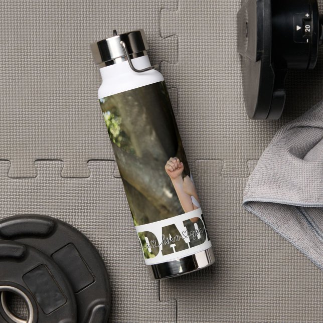 Vater & Sohn Foto Sparen I Liebe Sie Vater Zitat Trinkflasche (Von Creator hochgeladen)