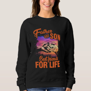 Vater Son Best Friends for Life Fist Bump Matchin Sweatshirt