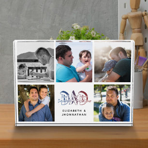 VATER Son & Daughter Zitat FotoCollage Familiennam Fotoblock