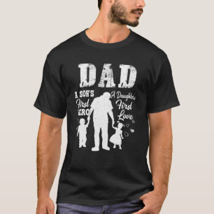 Vater Son First Hero Daughter Erste Liebe Vater D T-Shirt