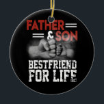 Vater Son Friends Fist Bump Vater Vatertag Keramik Ornament<br><div class="desc">Vater Son Friends Fist Bump Vater Vatertag Familiengeschenk. Perfektes Geschenk für Ihren Vater,  Mama,  Papa,  Männer,  Frauen,  Freunde und Familienmitglieder am Erntedank Tag,  Weihnachten,  Muttertag,  Vatertag,  4. Juli,  1776 Unabhängiger Tag,  Veteranen Tag,  Halloween,  Patrick's Day</div>