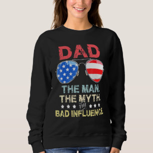 Vater Sonnenbrillen Flag American The Man The Myth Sweatshirt