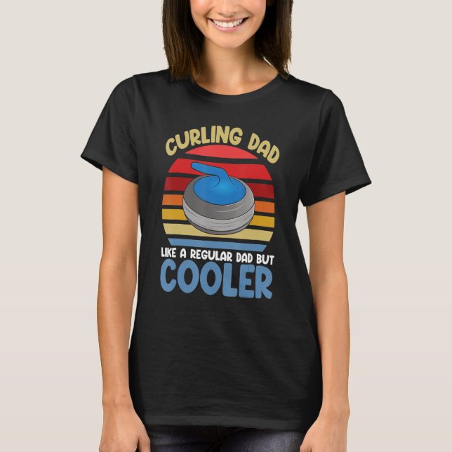 Vater spielen - das größte Curling der Welt T-Shirt (Vorderseite)