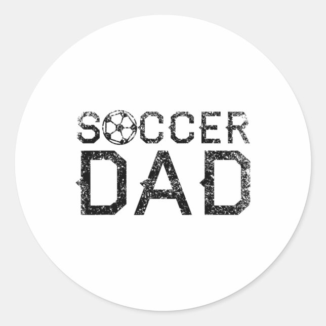 Vater-Spieler Daddy Pater Runder Aufkleber (Vorderseite)