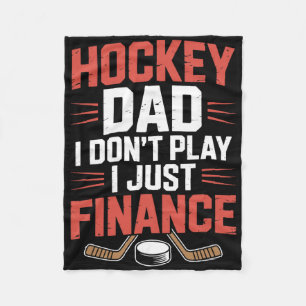 Vater Spieler, Hockey Dad ich spiele nicht, ich fi Fleecedecke