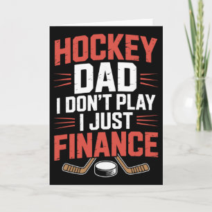 Vater Spieler, Hockey Dad ich spiele nicht, ich fi Karte