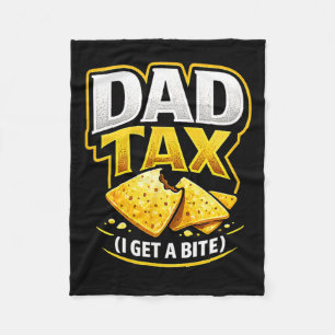 Vater Steuer Ich bekomme einen Bissen Lustiger Spr Fleecedecke