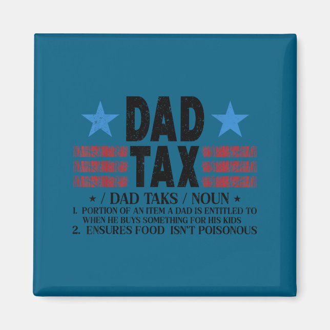 Vater Steuer Lustige Definition Vater Design Magnet (Vorne)