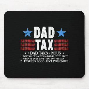 Vater Steuer Lustige Definition Vatertag Für Vater Mousepad