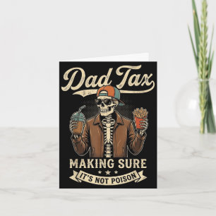 Vater Steuer lustige Männer Papa Daddy Skelett Vat Karte