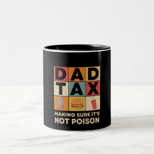 Vater Steuer Sicherstellen, dass es kein Gift ist  Zweifarbige Tasse