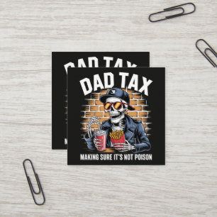 Vater Steuer Sicherstellen, dass es kein Gift Skel Quadratische Visitenkarte