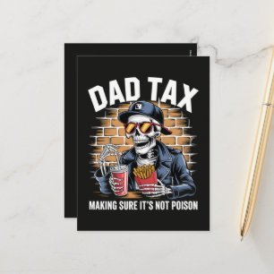 Vater Steuer Sicherstellen dass es kein Gift Skele Feiertagspostkarte
