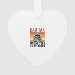 Vater Steuer Waschbär Vintage Lustiges Vater T-Shi Ornament